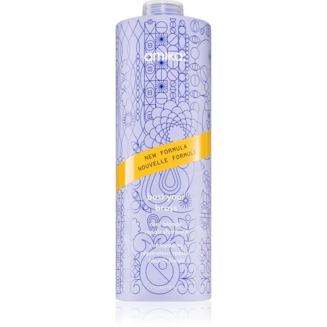 amika Bust Your Brass Cool Blonde lilla tooniv šampoon blondidele ja hallidele juustele 1000 ml