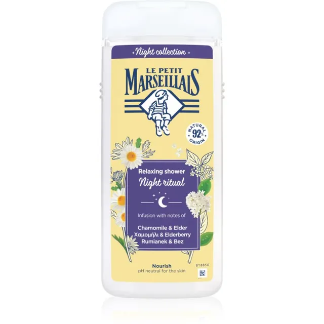 Le Petit Marseillais Night Collection Chamomile & Elder Lõõgastav dušigeel 650 ml