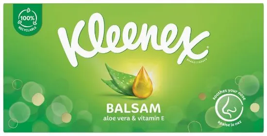 Kleenex salvrätikud Box Balsam 64tk 3-kihiline