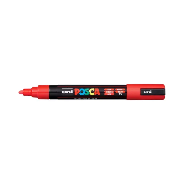 Marker PC-5M,1.8 punane, POSCA, 1 tk