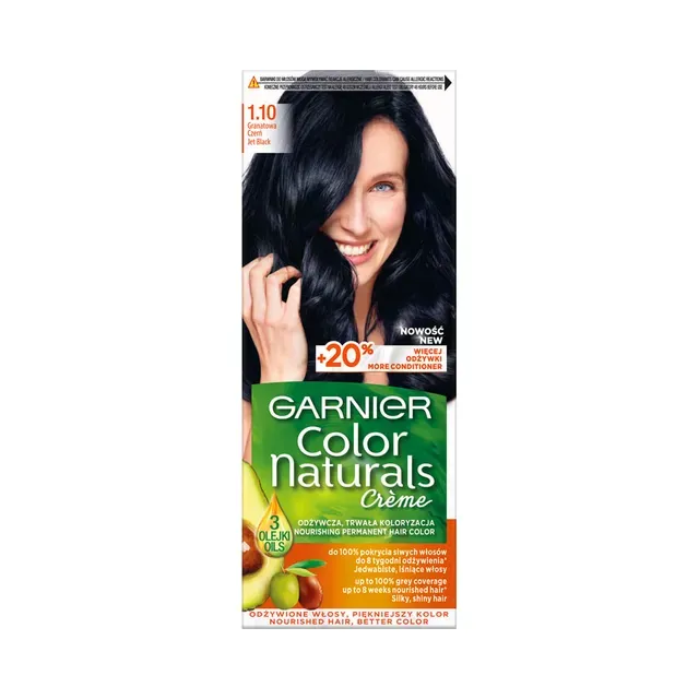 Püsivärv Color Naturals 1.10 süsimust, GARNIER, 1 tk