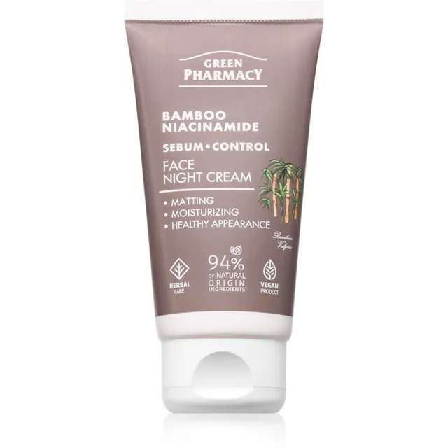Green Pharmacy Bamboo & Niacinamide Night Face Cream Niisutav öökreem 50 ml