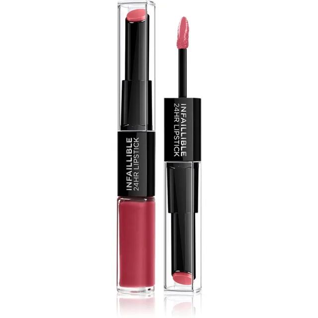 L’Oréal Paris Infallible 24H Kauapüsiv huulepulk ja huuleläige kaks-ühes varjund 804 Metro Proof Rose 5,7 g