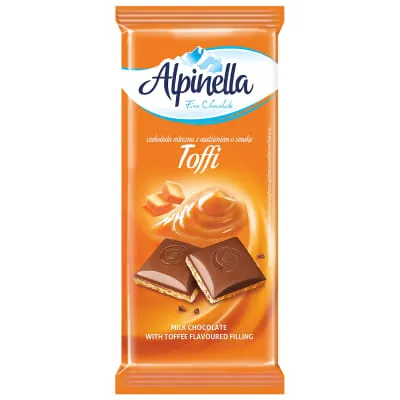 Piimašok. toffee mait. täid. Alpinella 100g