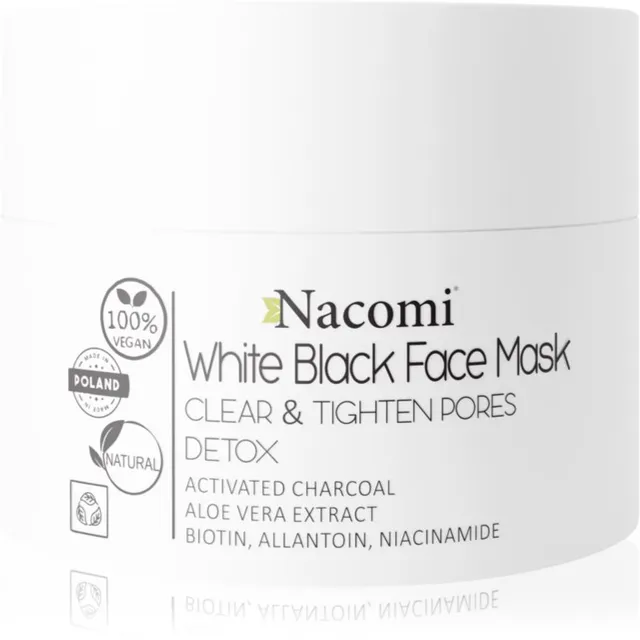 Nacomi White & Black Puhastav näomask 50 ml