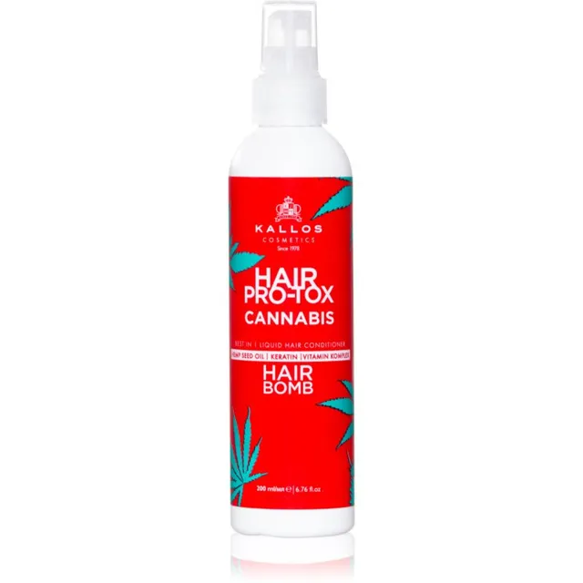 Kallos Hair Pro-Tox Cannabis Juustesse jäetav pihustatav palsam kanepiõliga 200 ml