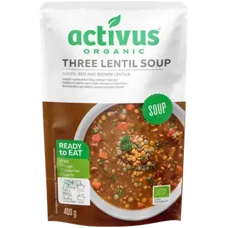 Activus öko kolme läätse supp 400g