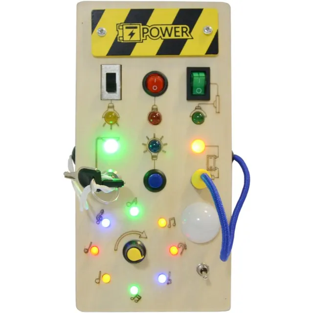 2Kids Toys LED Busy Board aktiveeriv mänguasi 10m+ 1 tk