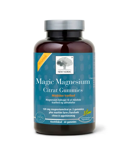 NEW NORDIC MAGIC MAGNESIUM CITRAT GUMMIES N60