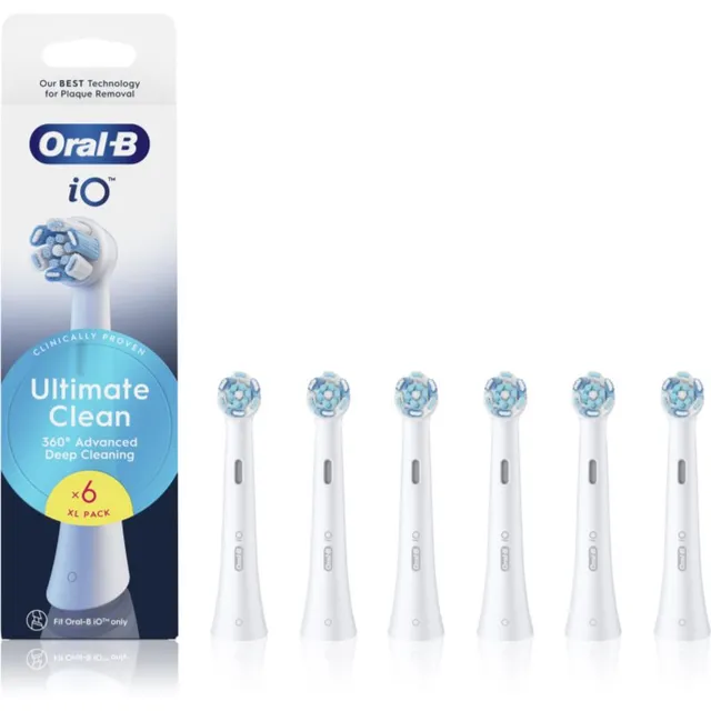 Oral-B iO Ultimate Clean Hambaharja varuharjapead White 6 tk