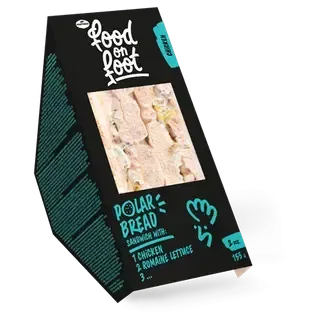 FOOD ON FOOT Polar bread võileib kana ja rooma salatiga 155 g