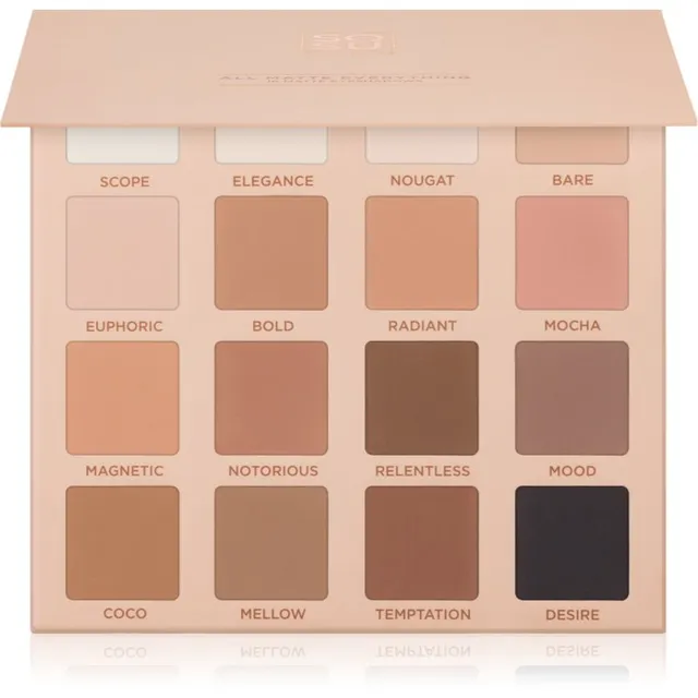 SOSU Cosmetics All Matte Everything Eyeshadow Palette Lauvärvipalett 16x2 g