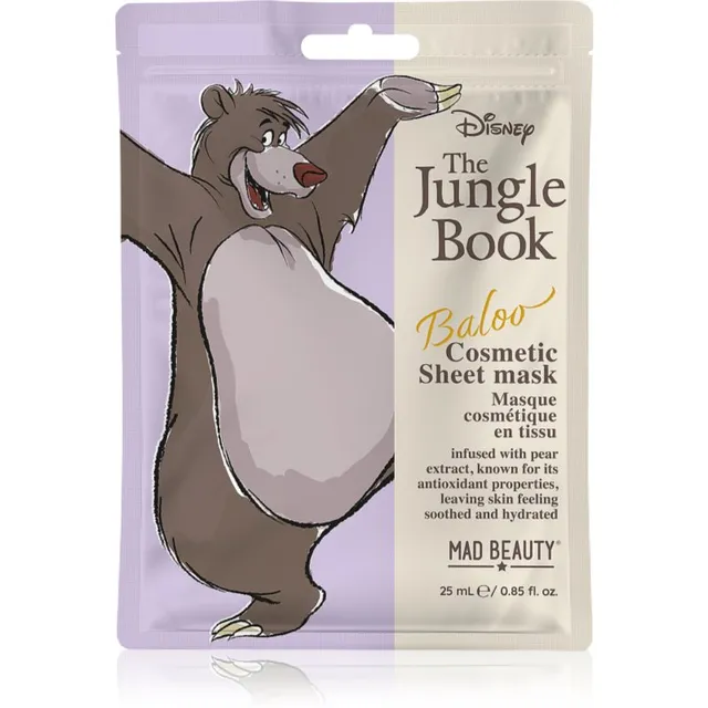 Mad Beauty The Jungle Book Sheet Mask - Baloo Lehtmask 25 ml