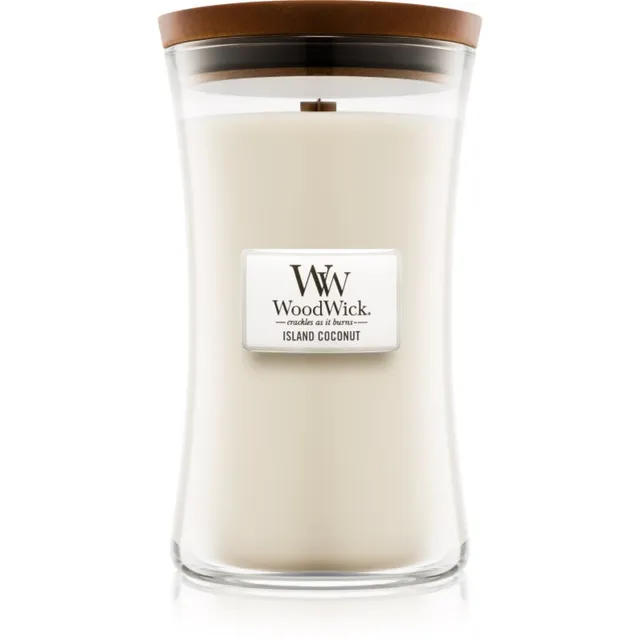 Woodwick Island Coconut lõhnaküünal puidust taht 609.5 g