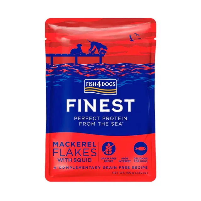 Fish4Dogs einekotike koertele valge kala, maguskartuli ja ubadega 100g