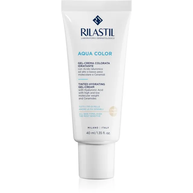 Rilastil Aqua Color Toonitud geel-kreem niisutava toimega varjund Light 40 ml