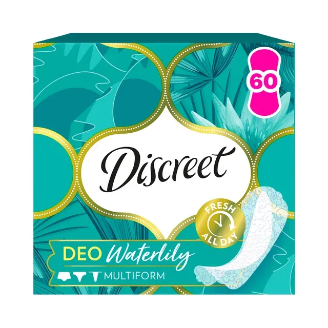 Pesukaitsmed Waterlilly, DISCREET, 60 tk