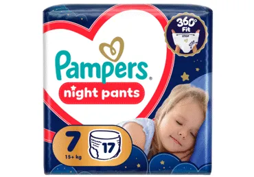 Püksmähkm.PAMPERS Night VP S7 15+kg 17tk