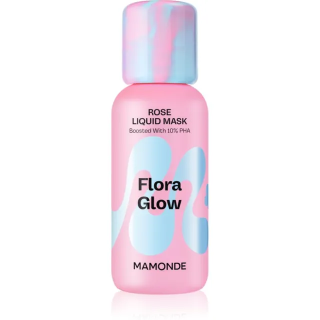 MAMONDE Flora Glow Rose Liquid Mask Niisutav näomask kooriva toimega 80 ml