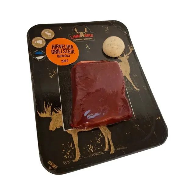 Hirveliha grillsteik ürdivõiga, LINNAMÄE LIHATÖÖSTUS, 200 g