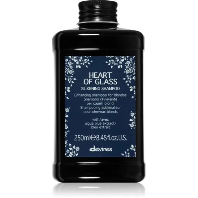 Davines Heart of Glass Silkening Shampoo Õrn puhastav šampoon blondidele juustele 250 ml