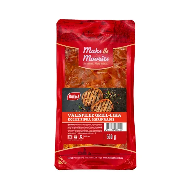 Grill-liha kolme pipraga, välisfileest, MAKS&MOORITS, 500 g