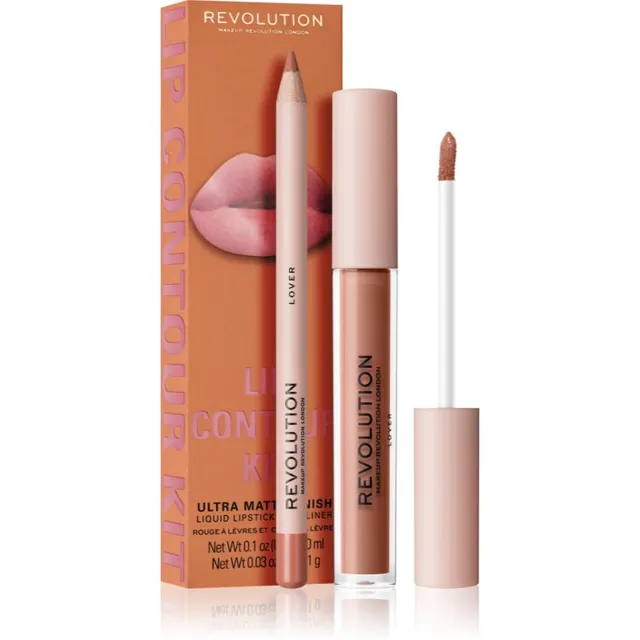 Revolution Lip Contour Kit Huulepulkade komplekt varjund Lover 2 tk