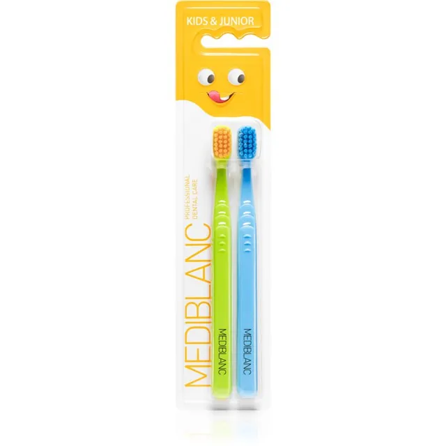 MEDIBLANC KIDS & JUNIOR Ultra Soft Laste hambahari ultra Soft Green, Blue 2 tk