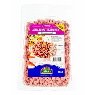 Oskar Suitsuvorsti Kuubikud 250G