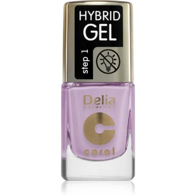 Delia Cosmetics Coral Nail Enamel Hybrid Gel Geelküünelakk varjund 141 11 ml