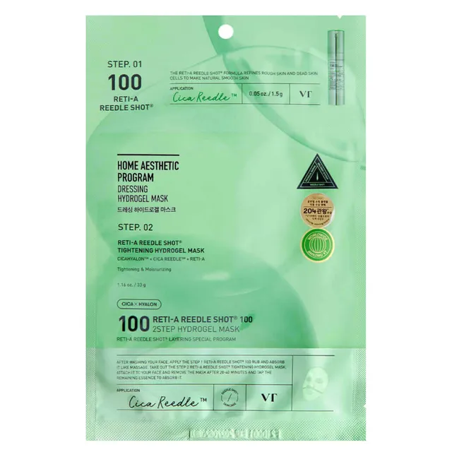 VT COSMETICS Cica Reti-A 2step Sheet Mask 33g