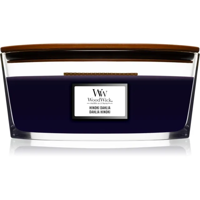 Woodwick Hinoki Dahlia lõhnaküünal puidust taht (hearthwick) 453,3 g