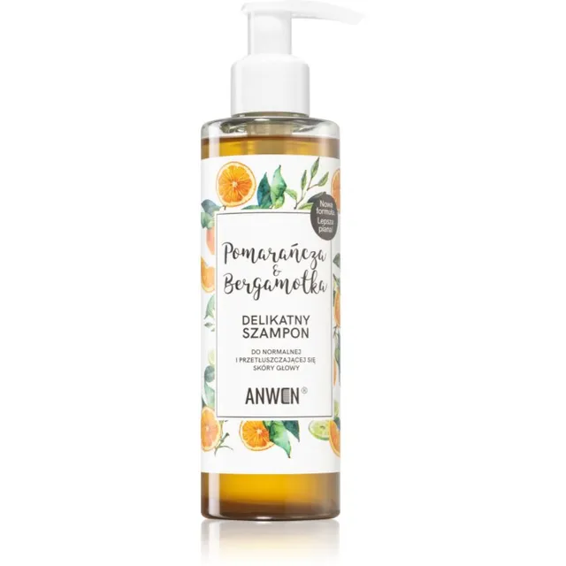 Anwen Orange & Bergamot Šampoon normaalsetele kuni rasustele juustele 200 ml