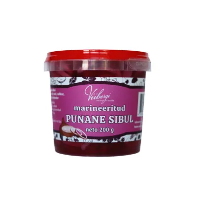 Marineeritud punane sibul 400/200g