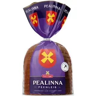 Pealinna peenleib 1/2 viilutatud, EESTI PAGAR, 490 g