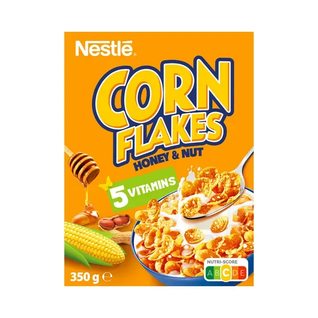 Hommikusöök Corn Flakes Honey & Nut, NESTLÉ, 350 g