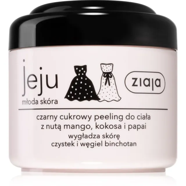 Ziaja Jeju Young Skin Keha suhkrukoorija must 200 ml