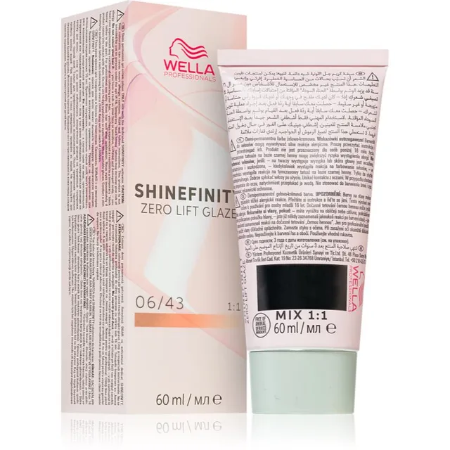 Wella Professionals Shinefinity Zero Lift Glaze poolpüsivärv (demi-permanent) varjund 06/43 - Copper Sunset 60 ml