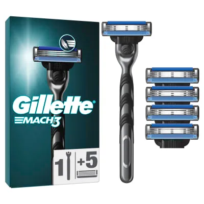 Raseerija Gillette Mach3 + 4 varutera
