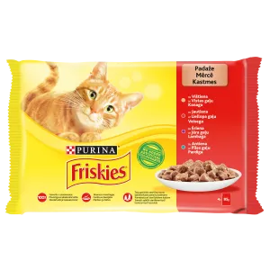 Friskies kiisueine 4*85g lihavalik tükid