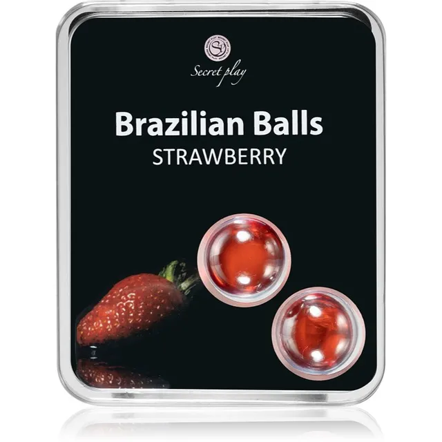 Secret play Brazilian 2 Balls Set Kehaõli Strawberry 8 g