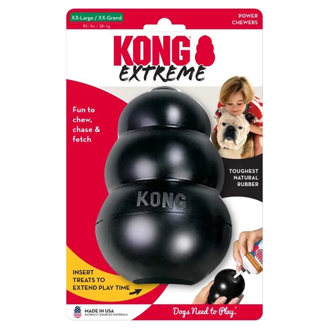KONG Extreme täidetav koera mänguasi XXL, must