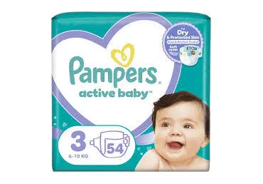 Mähkmed PAMPERS Act.Baby S3 6-10kg,54tk