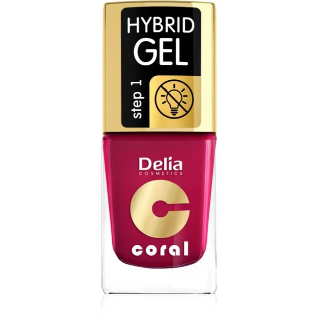 Delia Cosmetics Coral Nail Enamel Hybrid Gel Geelküünelakk varjund 06 11 ml