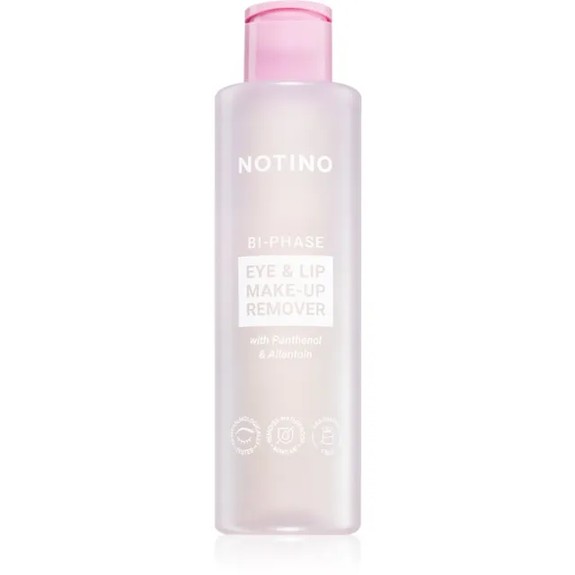 Notino Bi-Phase Eye & Lip Make-up Remover with Panthenol & Allantoin Kahefaasiline veekindel meigieemaldaja silmadele ja huultele 200 ml