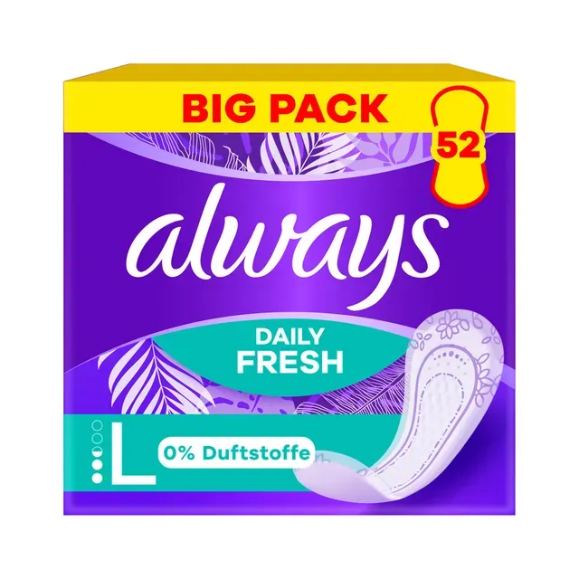 Pesukaitsmed Long Unscented, ALWAYS, 52 tk