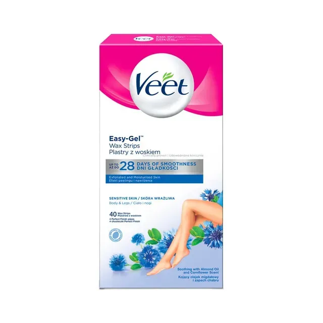 Vahaplaaster Cold Wax 40 sensitive, VEET, 40 tk