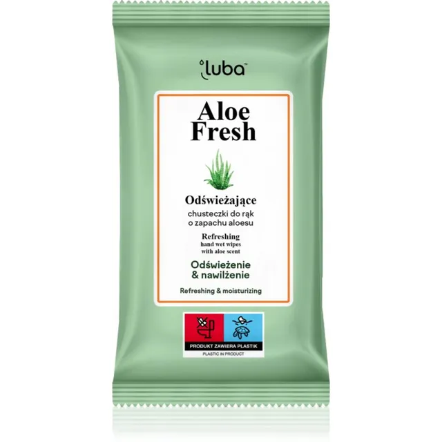 Luba Aloe Fresh Wet Wipes Refreshing Värskendavad niisked salvrätikud 15 tk