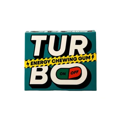 Kär.kumm Turbo Energy Gum Coolmint mag.a. 21g