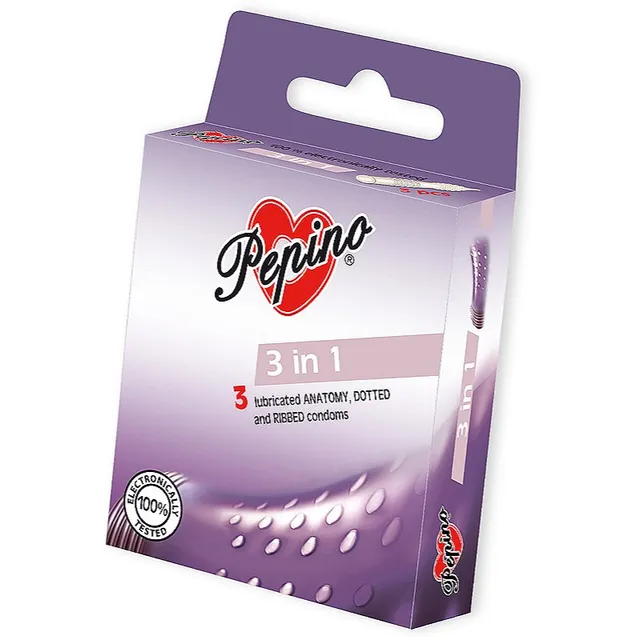 Pepino 3 in 1 kondoomid 3 tk
